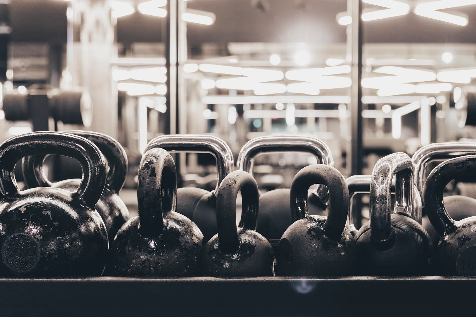 Dumbbels for strength training sessions at Clubsportive gym.