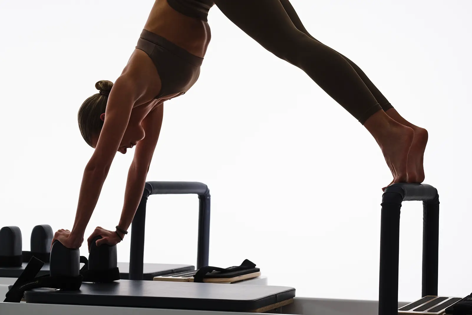 Pilates core and balance excercise.